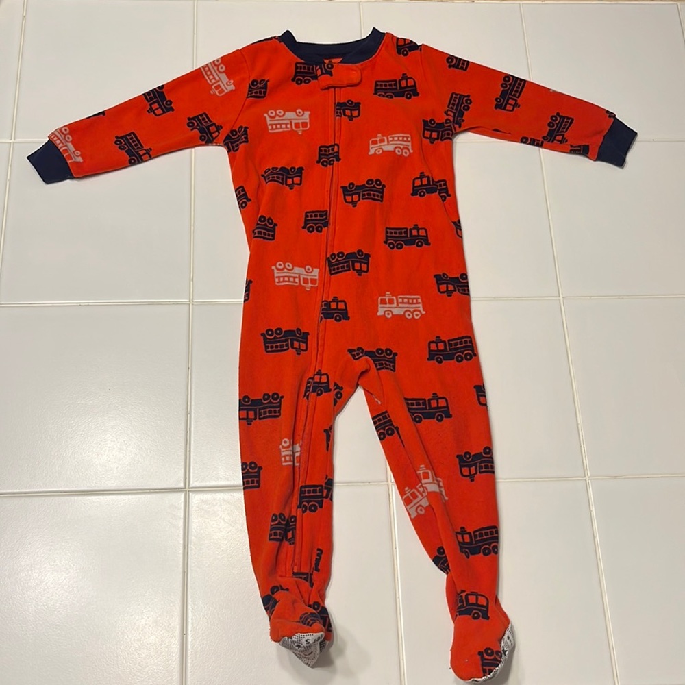 Carter’s, fire truck, 18 months, sleeper